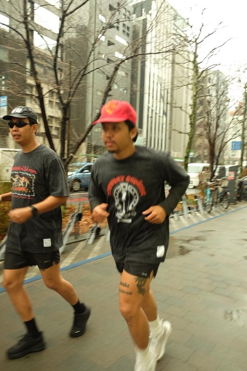 Two Possessed To Run members running